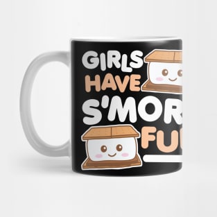 Girls Have Smore Fun Camping Kawaii Mug